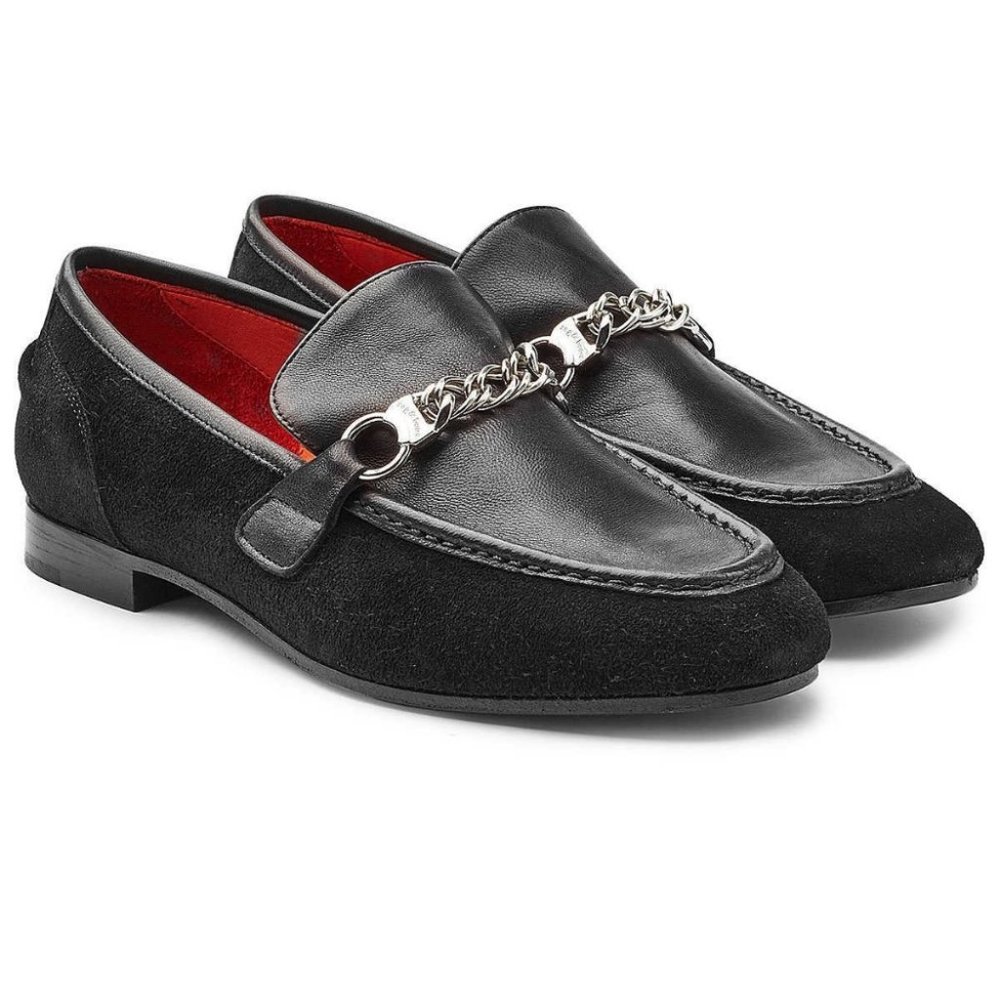 Black Leather Loafers - Picture 2 of 12